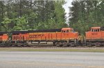 BNSF 8167 and 5097 in a quartet of units